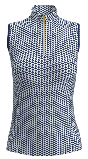 AB SPORT Texas State Print Women's Sleeveless Golf Polo GP04-TEXAS_1A