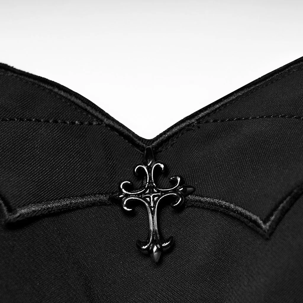Bat Cross Playful A Line Slip Dress