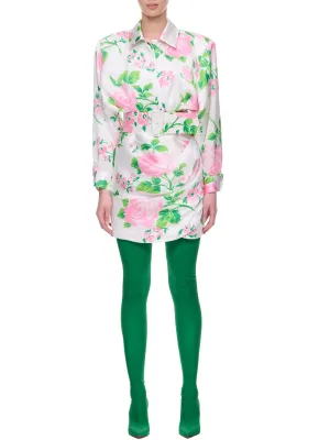 Belted Rose Dress (321-E-ROSALIND)
