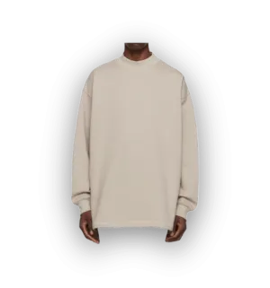 Essentials Fear of God Mock Neck Sand Tan Sweatshirt