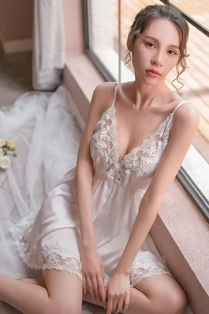 French Sling Lace Sleepwear