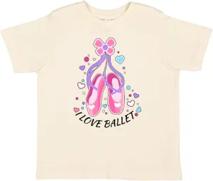 inktastic I Love Ballet- Slippers Toddler T-Shirt