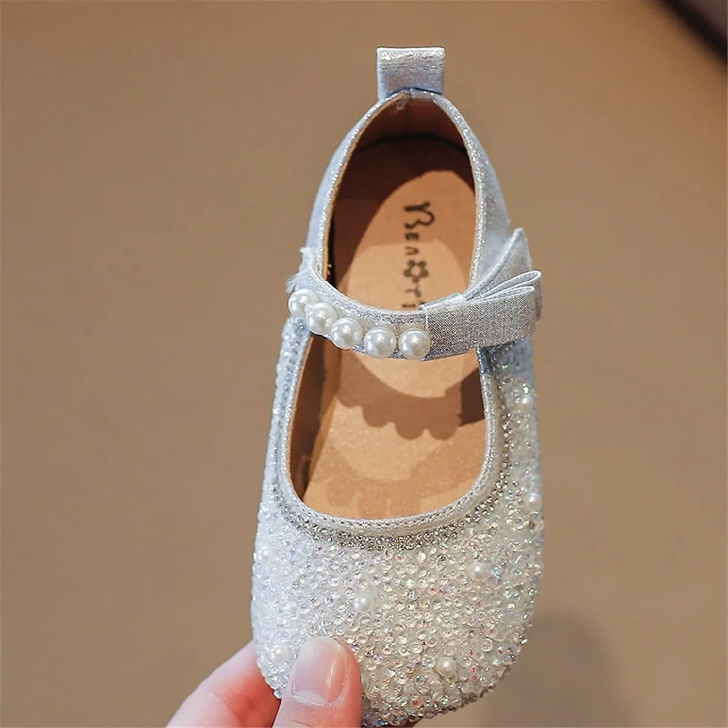 Little Girl's Adorable Princess Party Girls Dress ShoesPrincess Flower Wedding Party Dress Slip on Sandals for Toddlers