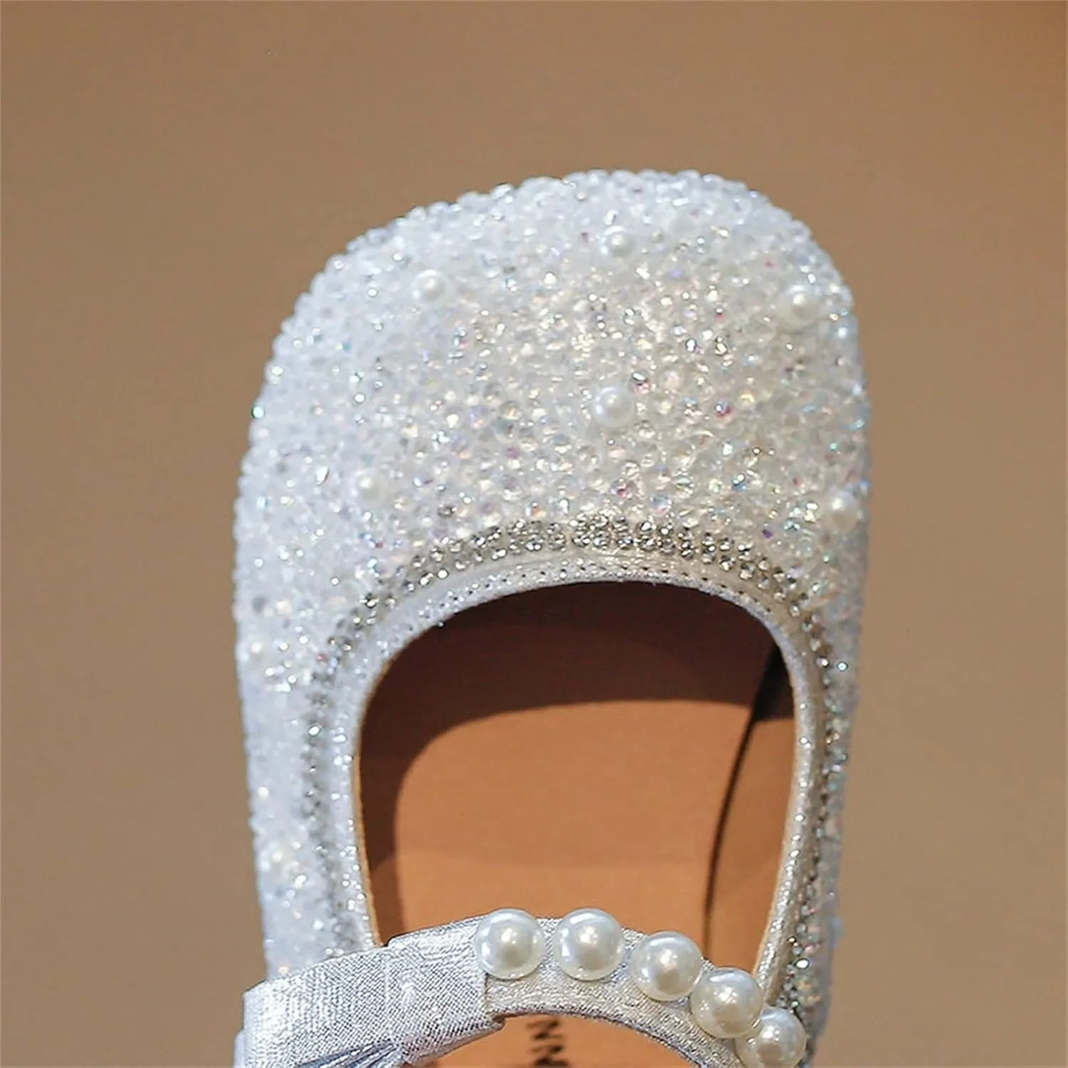 Little Girl's Adorable Princess Party Girls Dress ShoesPrincess Flower Wedding Party Dress Slip on Sandals for Toddlers