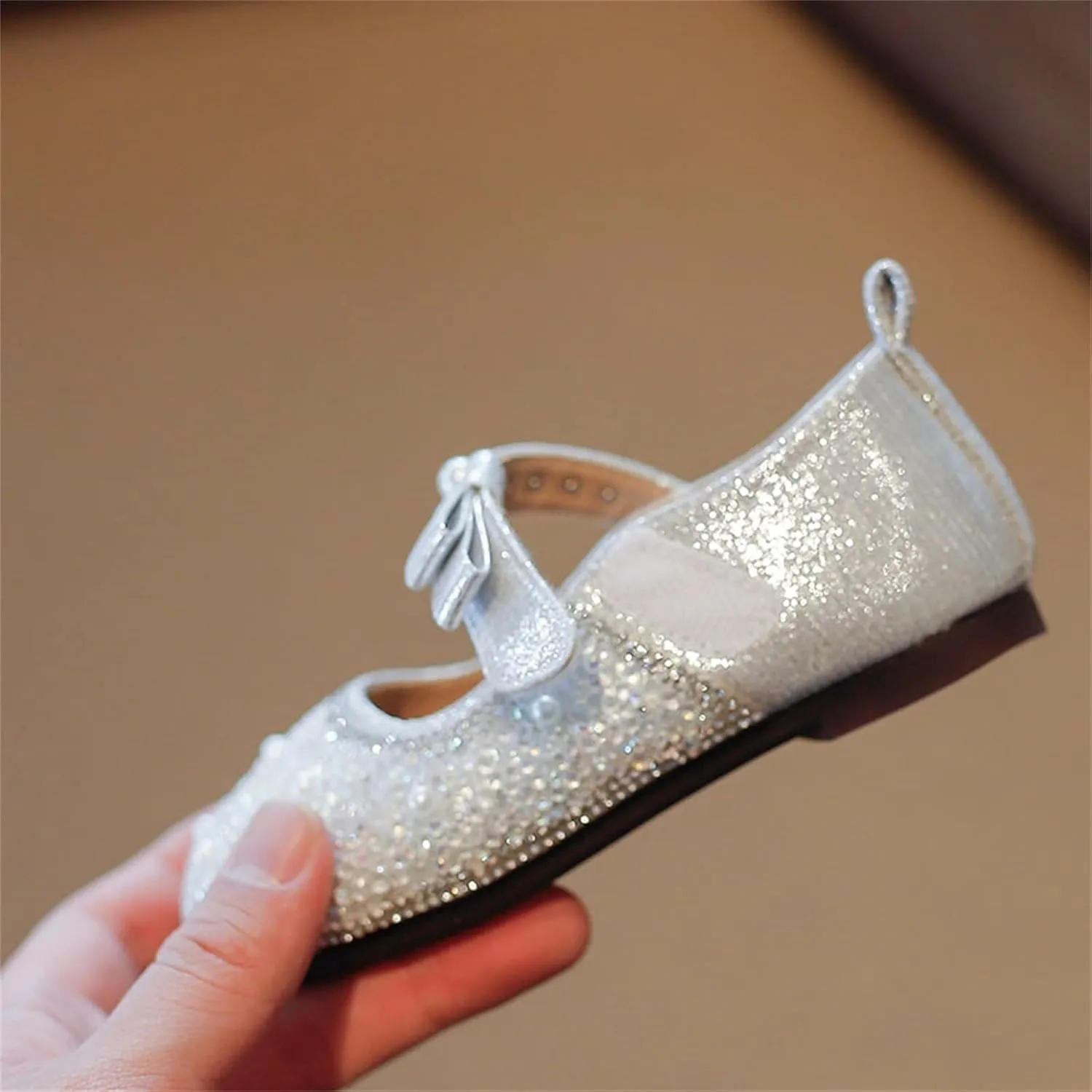 Little Girl's Adorable Princess Party Girls Dress ShoesPrincess Flower Wedding Party Dress Slip on Sandals for Toddlers