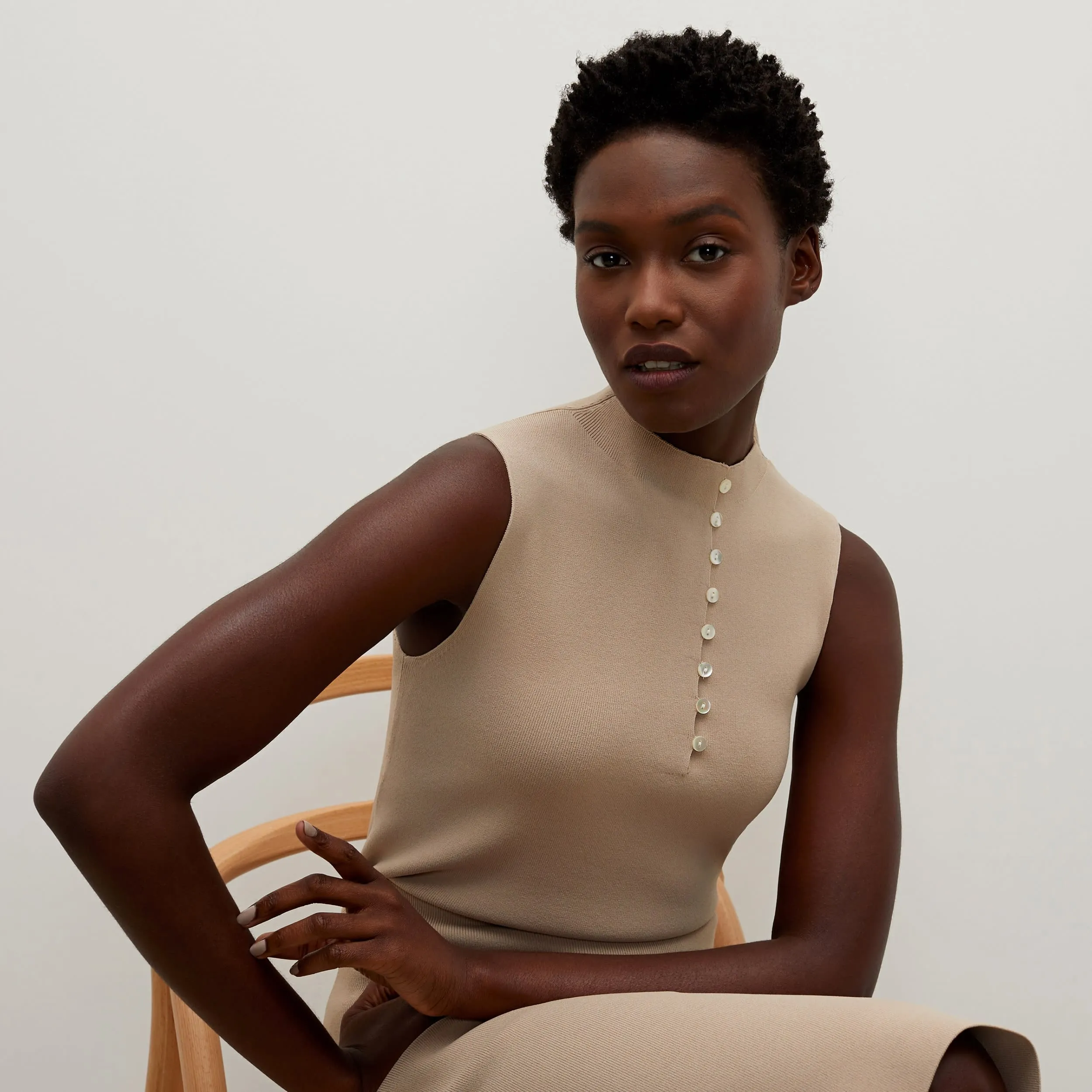 Malki Top - Jardigan Knit :: Latte