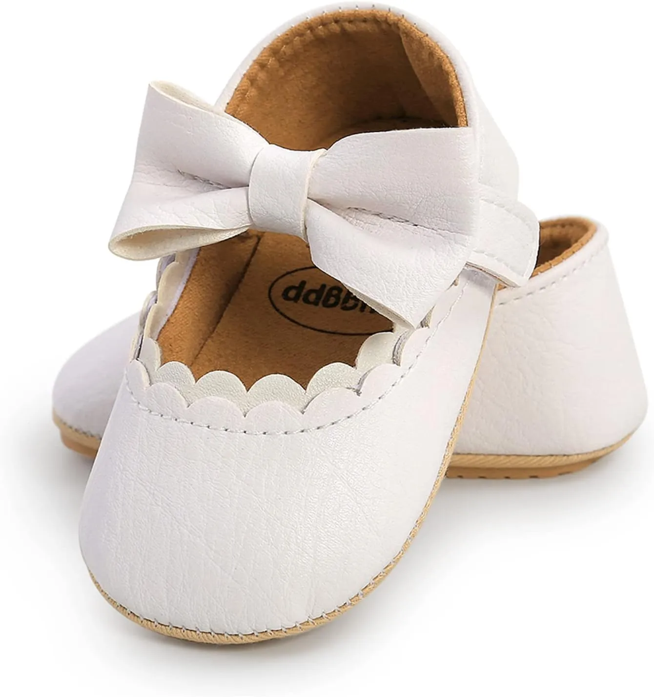 RVROVIC Baby Girls Shoes Soft Sole Mary Jane Flats Princess Dresses Shoes PU Cute Bow Prewalker