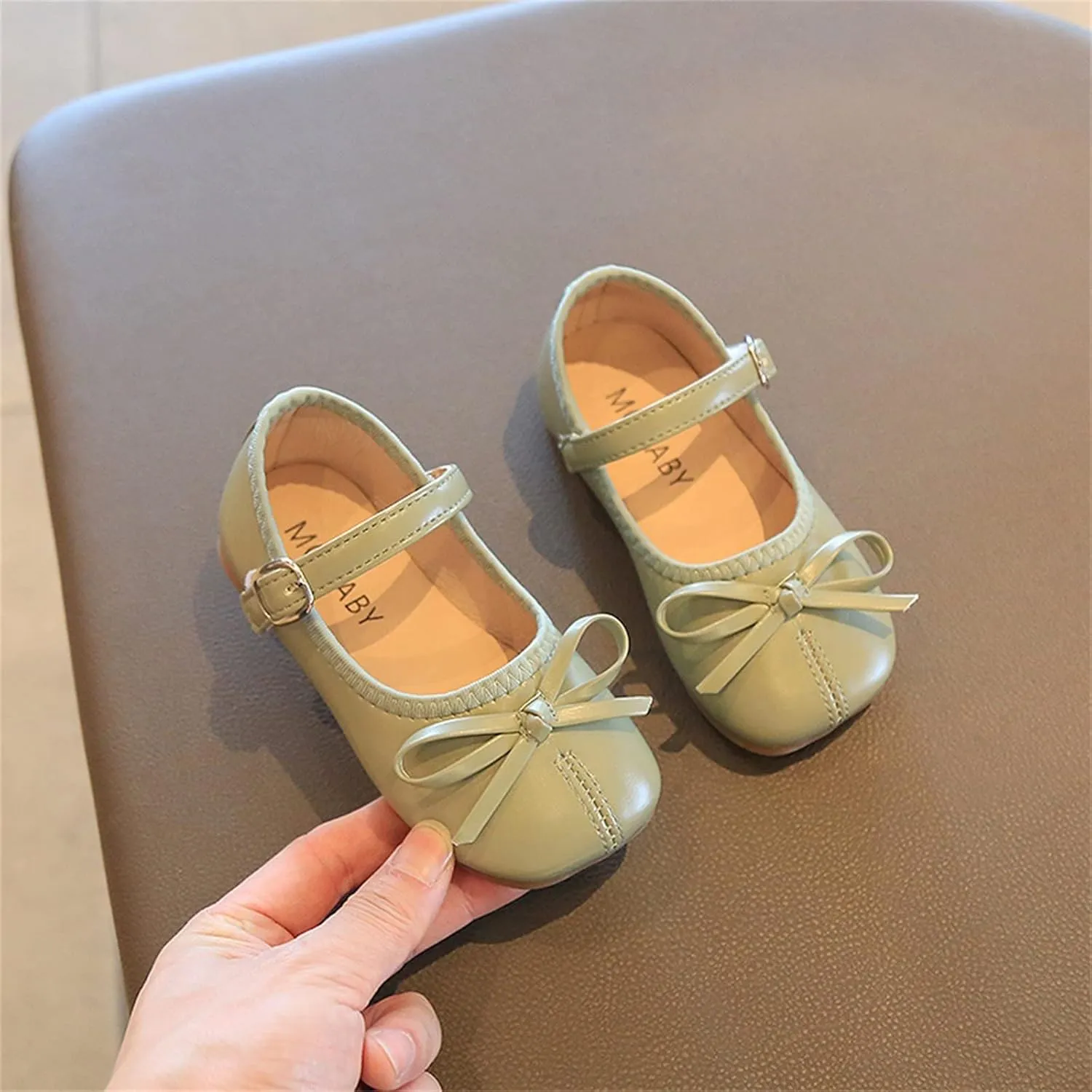 Toddler Girls Dress Shoes Bow Slip On Mary Jane Ballet Flats Girl School Party Wedding Shoes School Girl Shoes