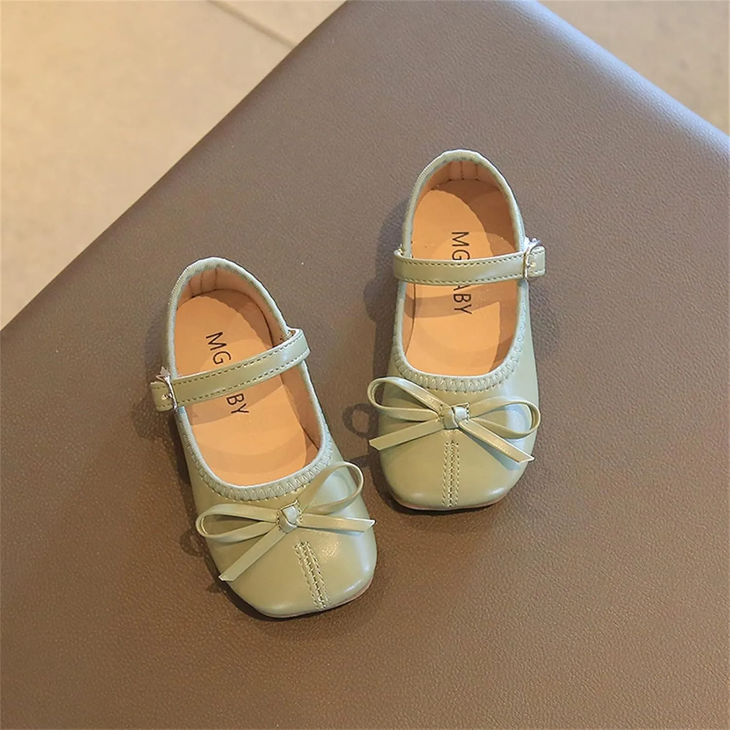 Toddler Girls Dress Shoes Bow Slip On Mary Jane Ballet Flats Girl School Party Wedding Shoes School Girl Shoes