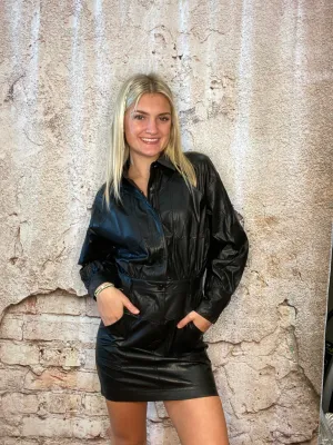 Vegan Leather Dress