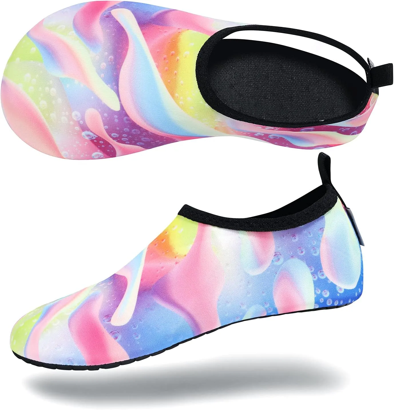 VIFUUR Water Sports Shoes Barefoot Quick-Dry Aqua Yoga Socks Slip-on for Men Women