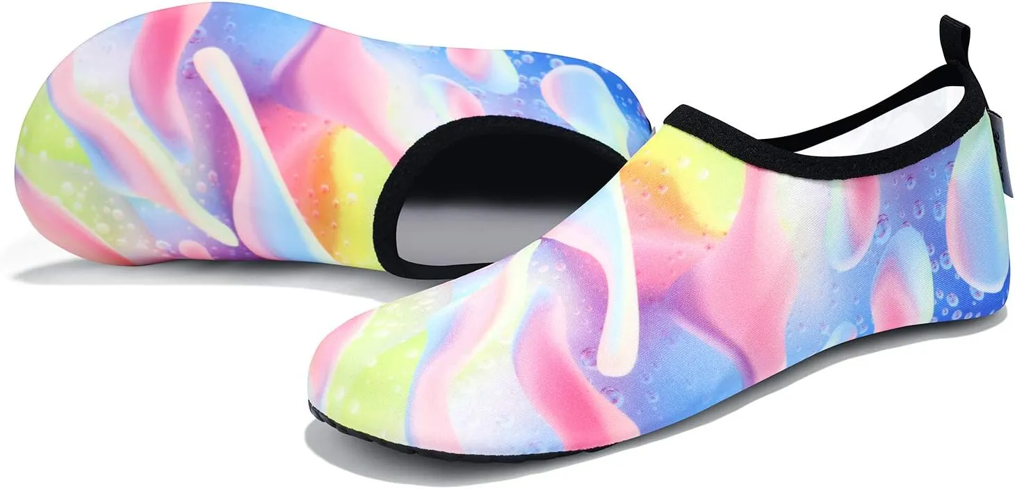 VIFUUR Water Sports Shoes Barefoot Quick-Dry Aqua Yoga Socks Slip-on for Men Women