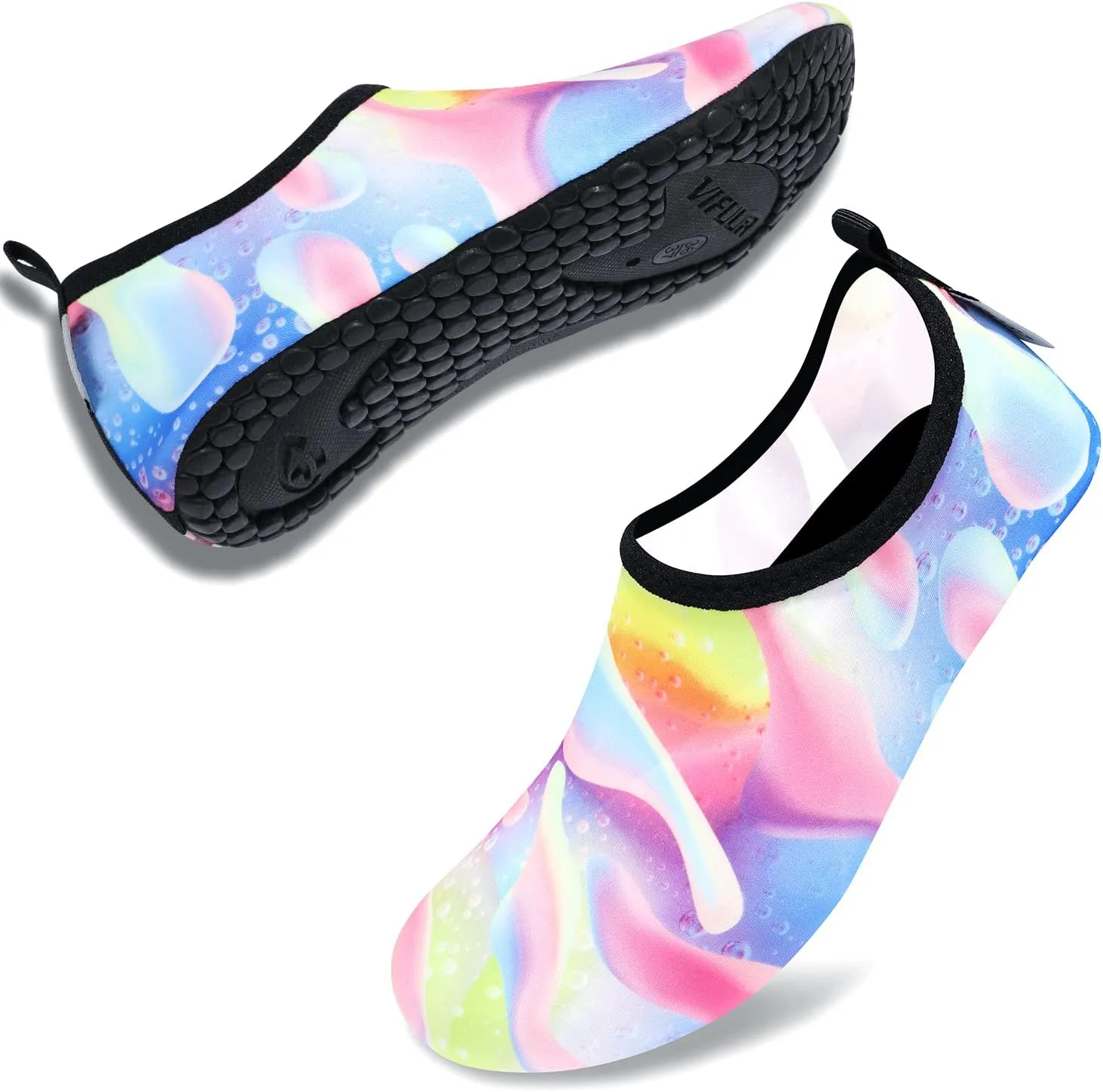 VIFUUR Water Sports Shoes Barefoot Quick-Dry Aqua Yoga Socks Slip-on for Men Women