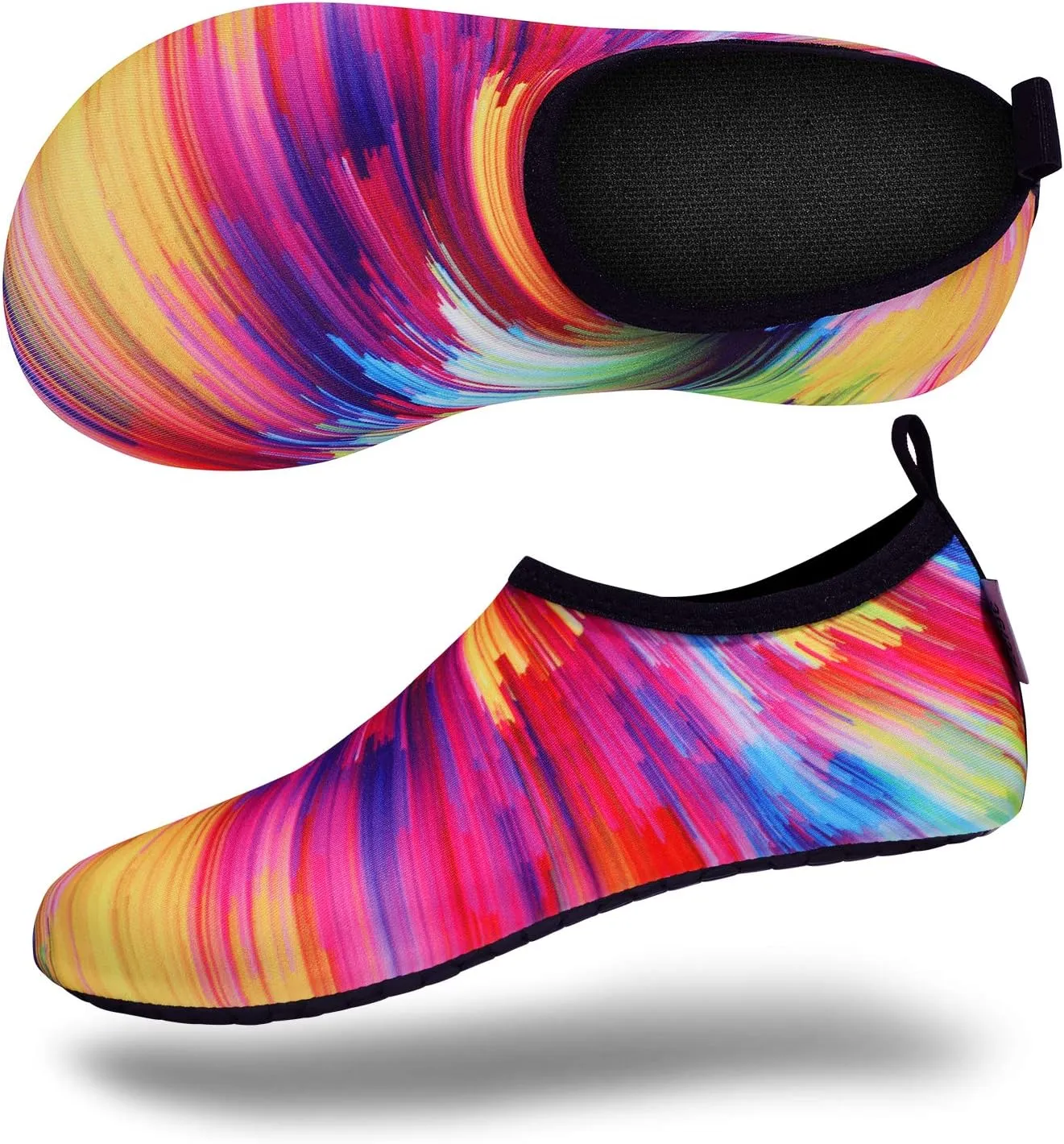 VIFUUR Water Sports Shoes Barefoot Quick-Dry Aqua Yoga Socks Slip-on for Men Women