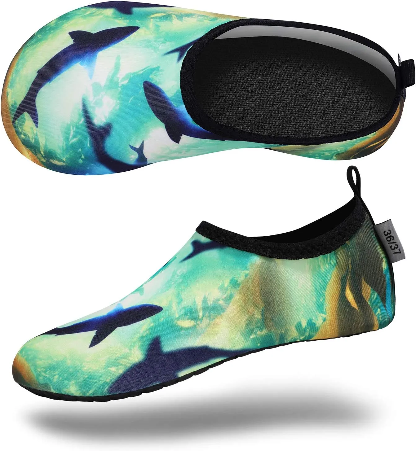 VIFUUR Water Sports Shoes Barefoot Quick-Dry Aqua Yoga Socks Slip-on for Men Women